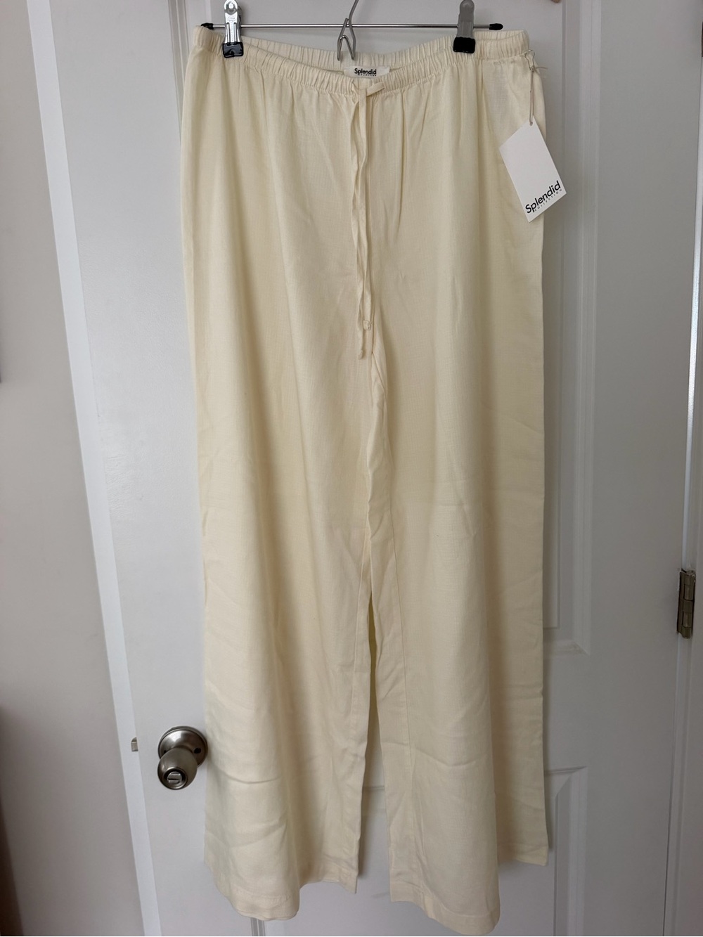 Splendid Women’s Cream Drawstring Pants